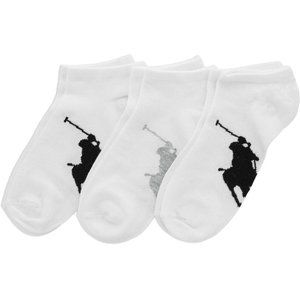 Polo Ralph Lauren Men's Socks, Athletic Big Pony Polo, 3-Pack, Low Cut Sz  10-13